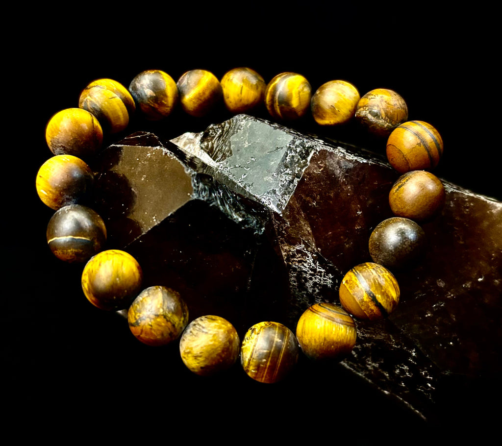 10mm Matte Tiger's Eye Stretch Bracelet