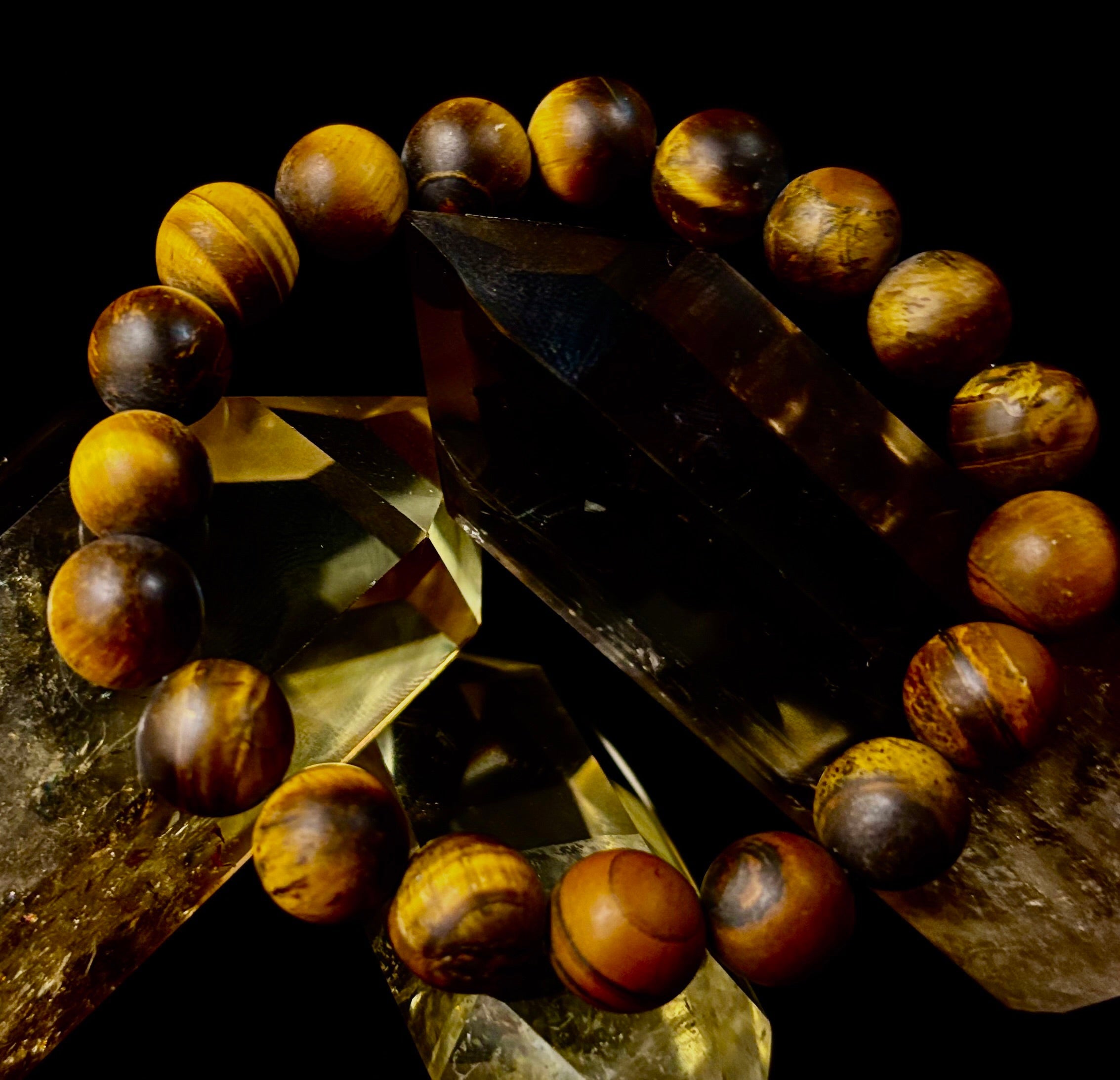 10mm Matte Tiger's Eye Stretch Bracelet