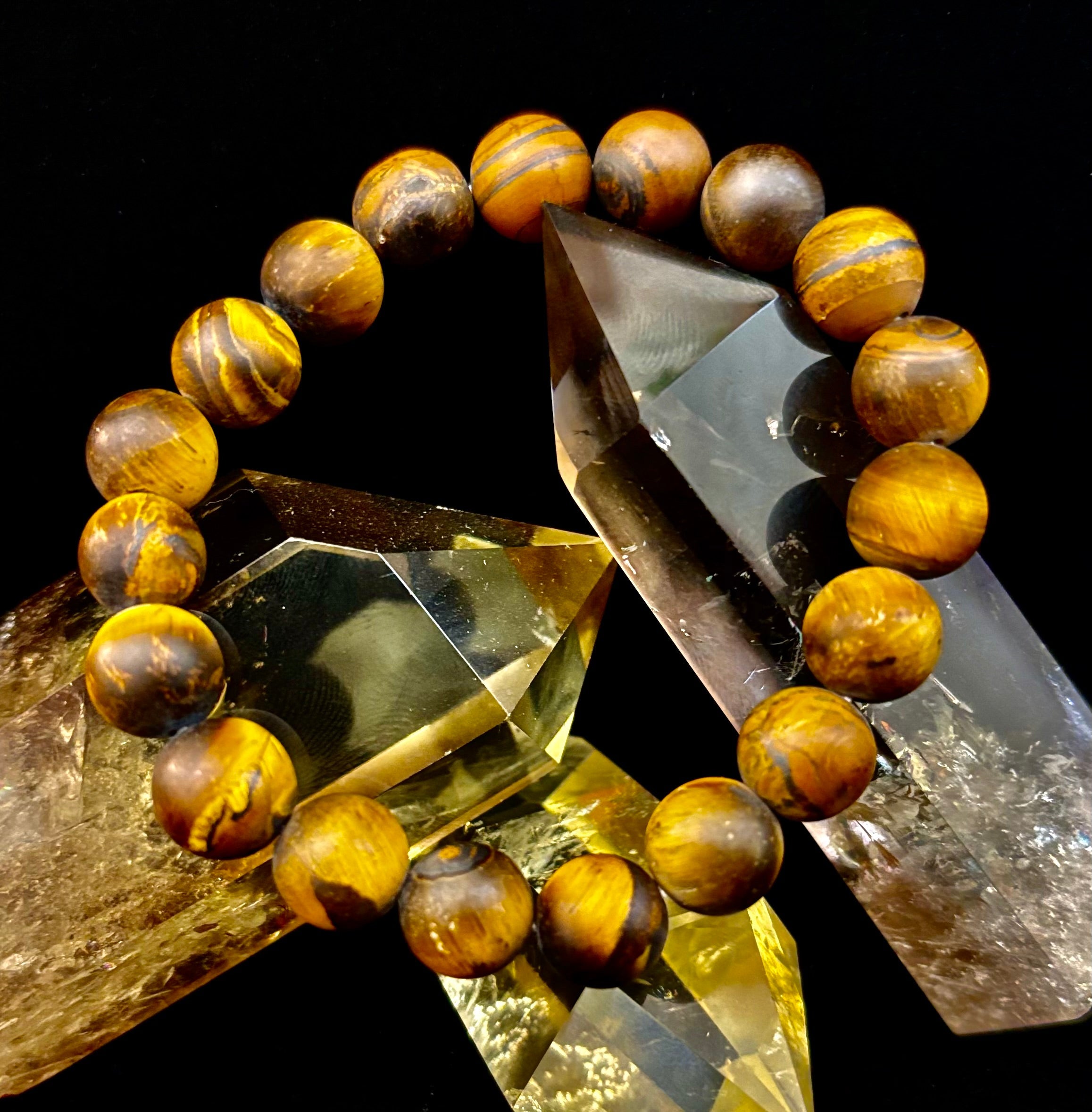 10mm Matte Tiger's Eye Stretch Bracelet