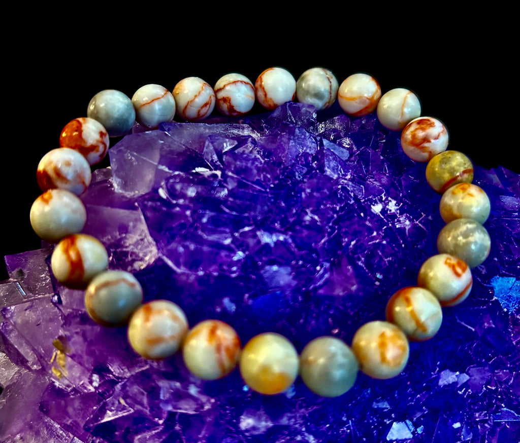 Red Vein Jasper Stretch Bracelet – Natural Healing Stone