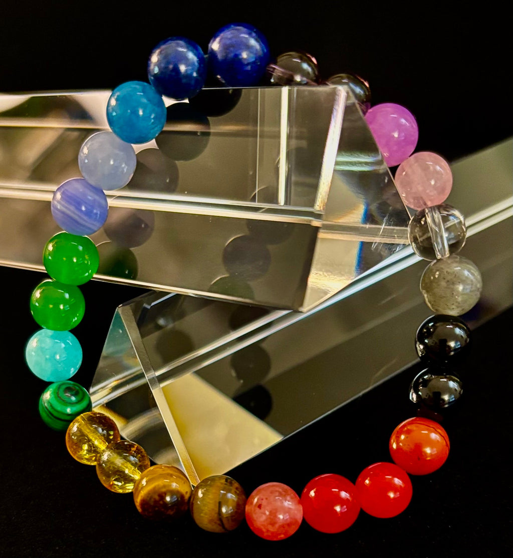 Bohemian Chakra Healing Bracelet – Energy Balance, Spiritual Wellness & Free-Spirited Style