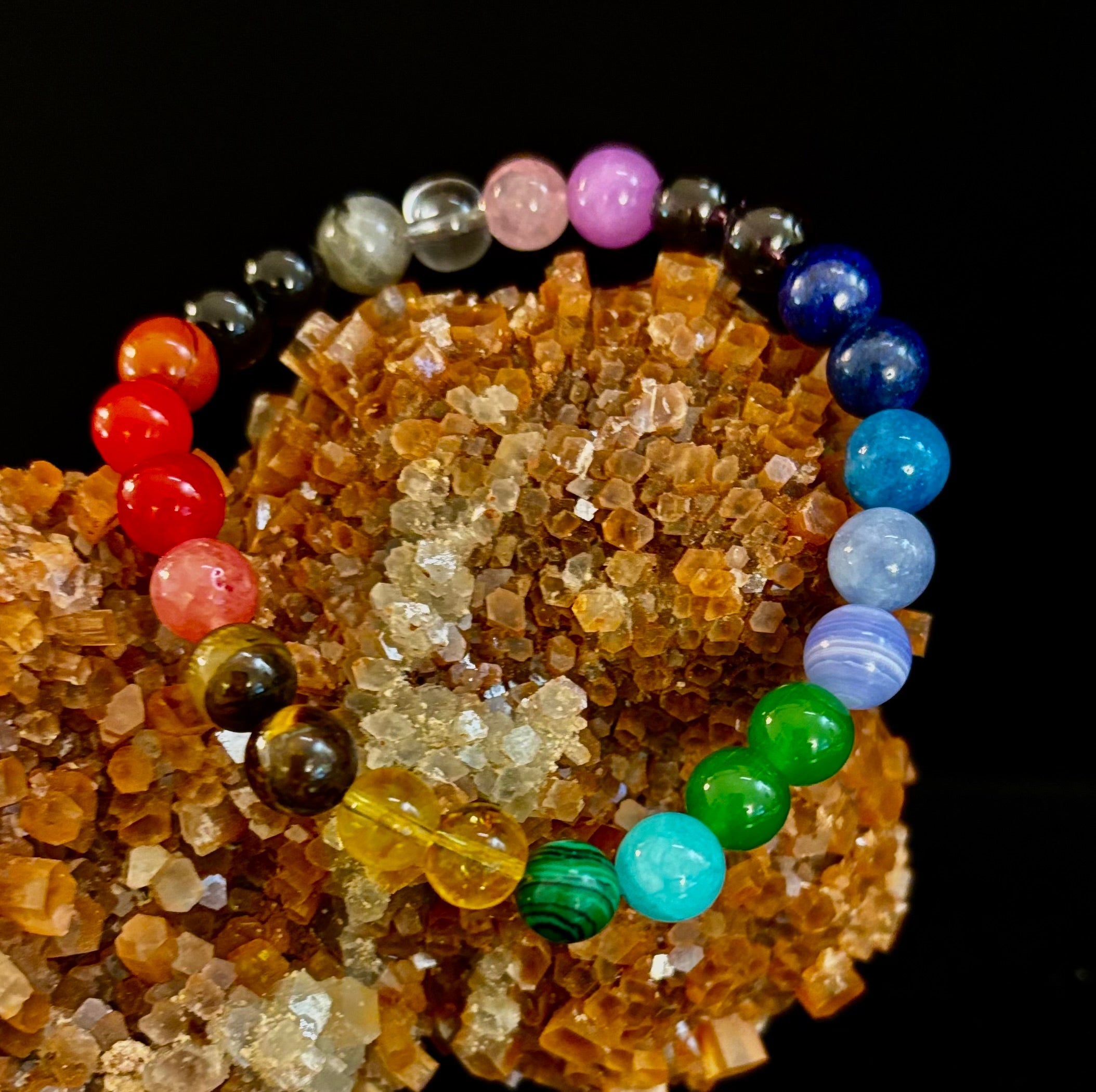 Bohemian Chakra Healing Bracelet – Energy Balance, Spiritual Wellness & Free-Spirited Style
