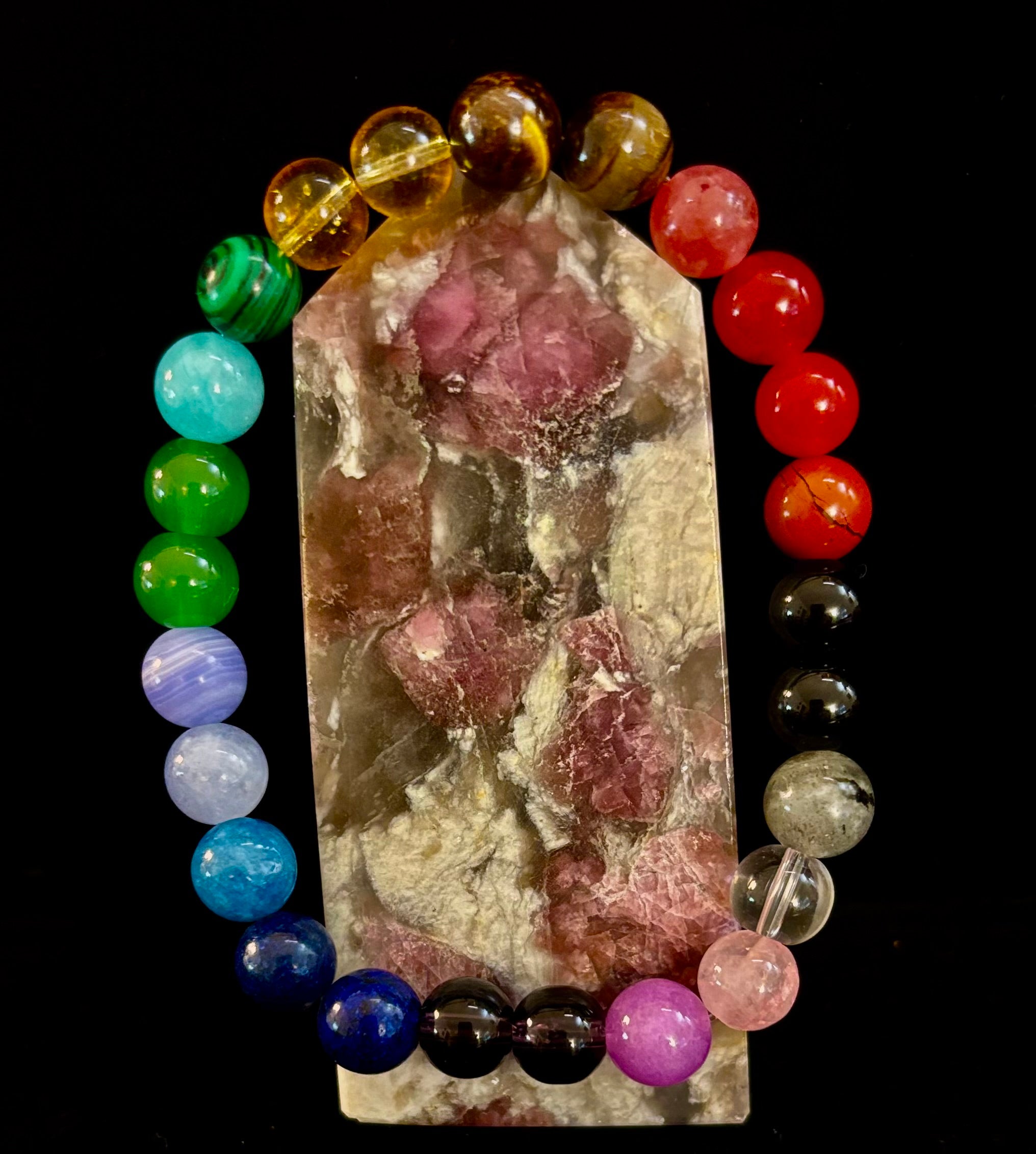 Bohemian Chakra Healing Bracelet – Energy Balance, Spiritual Wellness & Free-Spirited Style