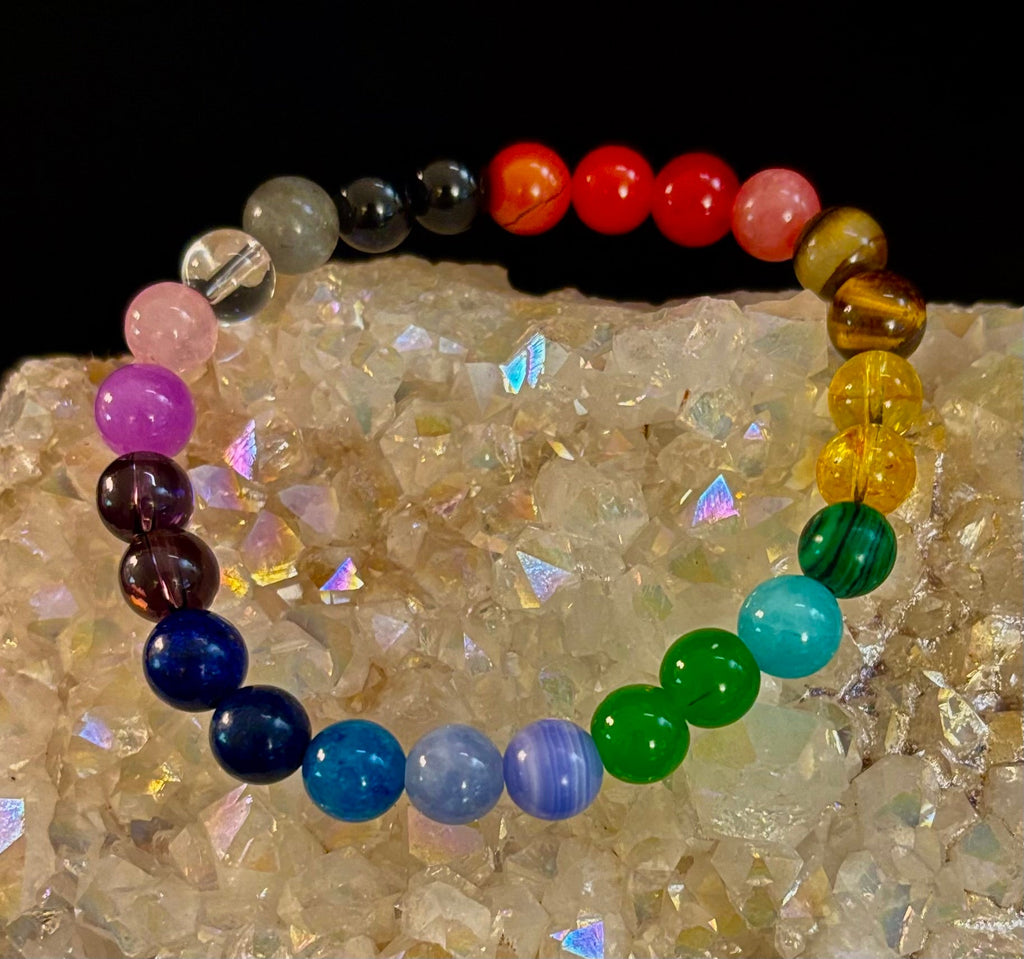Bohemian Chakra Healing Bracelet – Energy Balance, Spiritual Wellness & Free-Spirited Style