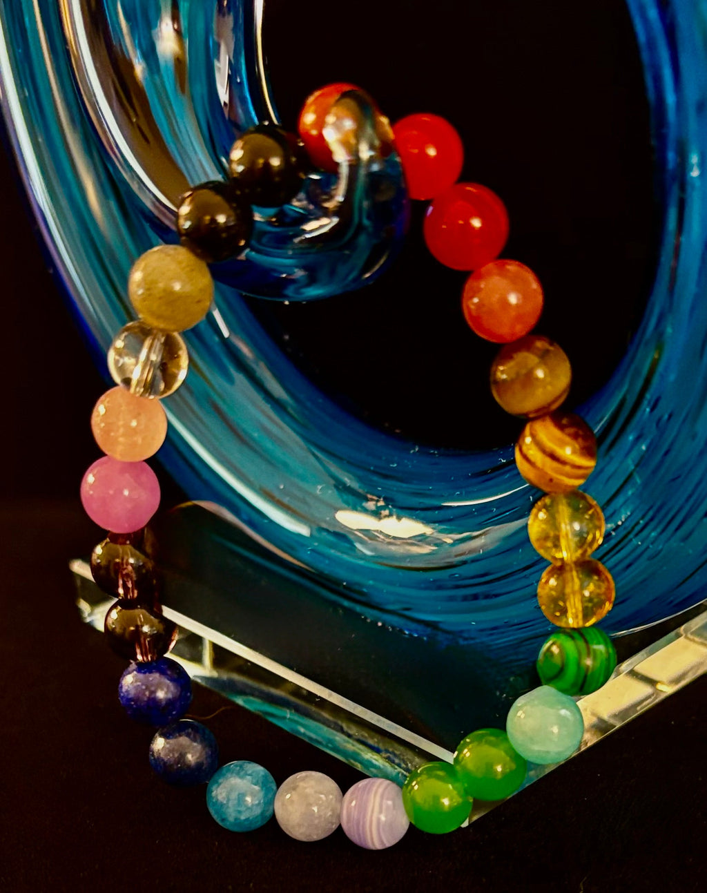 Bohemian Chakra Healing Bracelet – Energy Balance, Spiritual Wellness & Free-Spirited Style