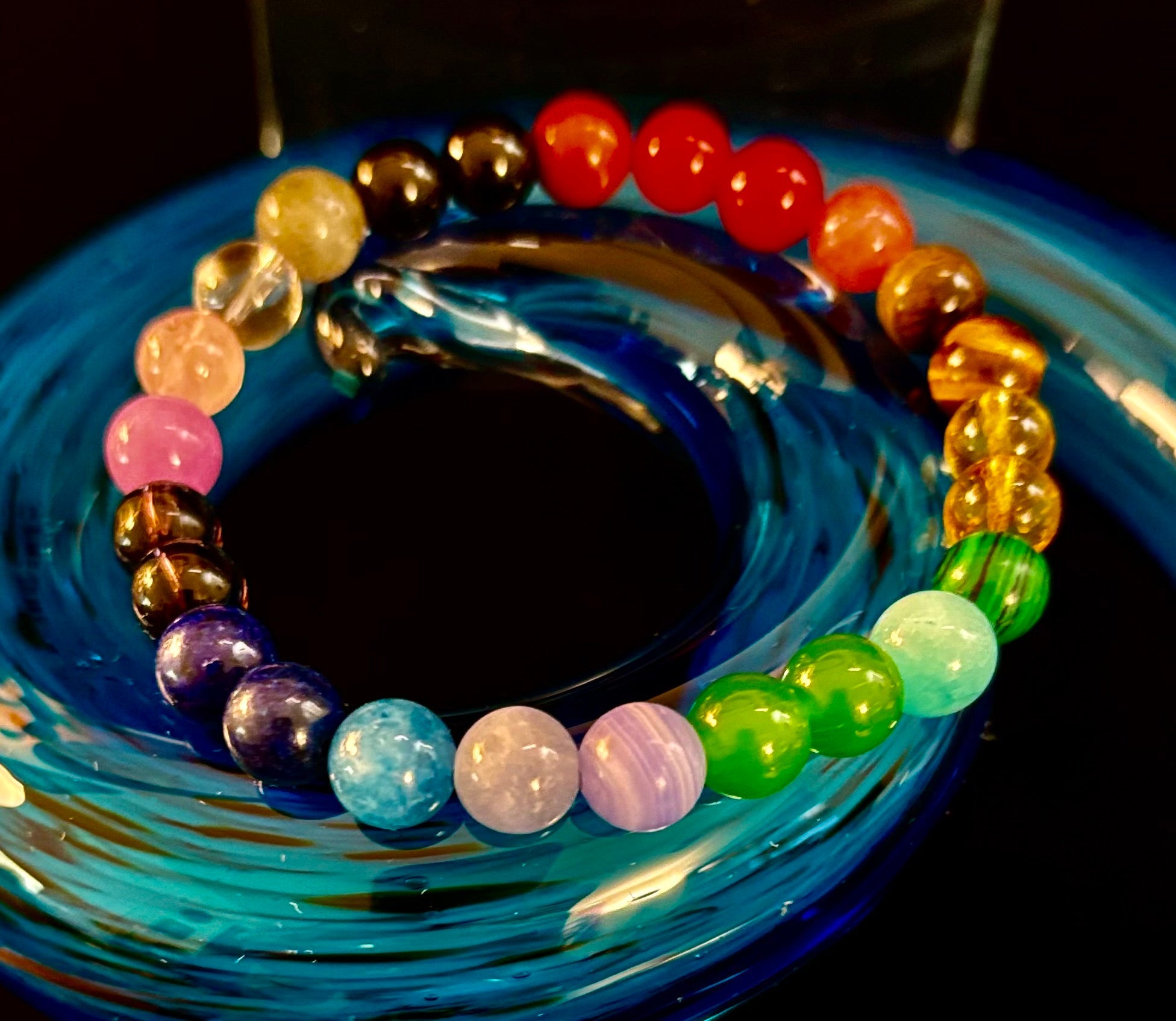 Bohemian Chakra Healing Bracelet – Energy Balance, Spiritual Wellness & Free-Spirited Style