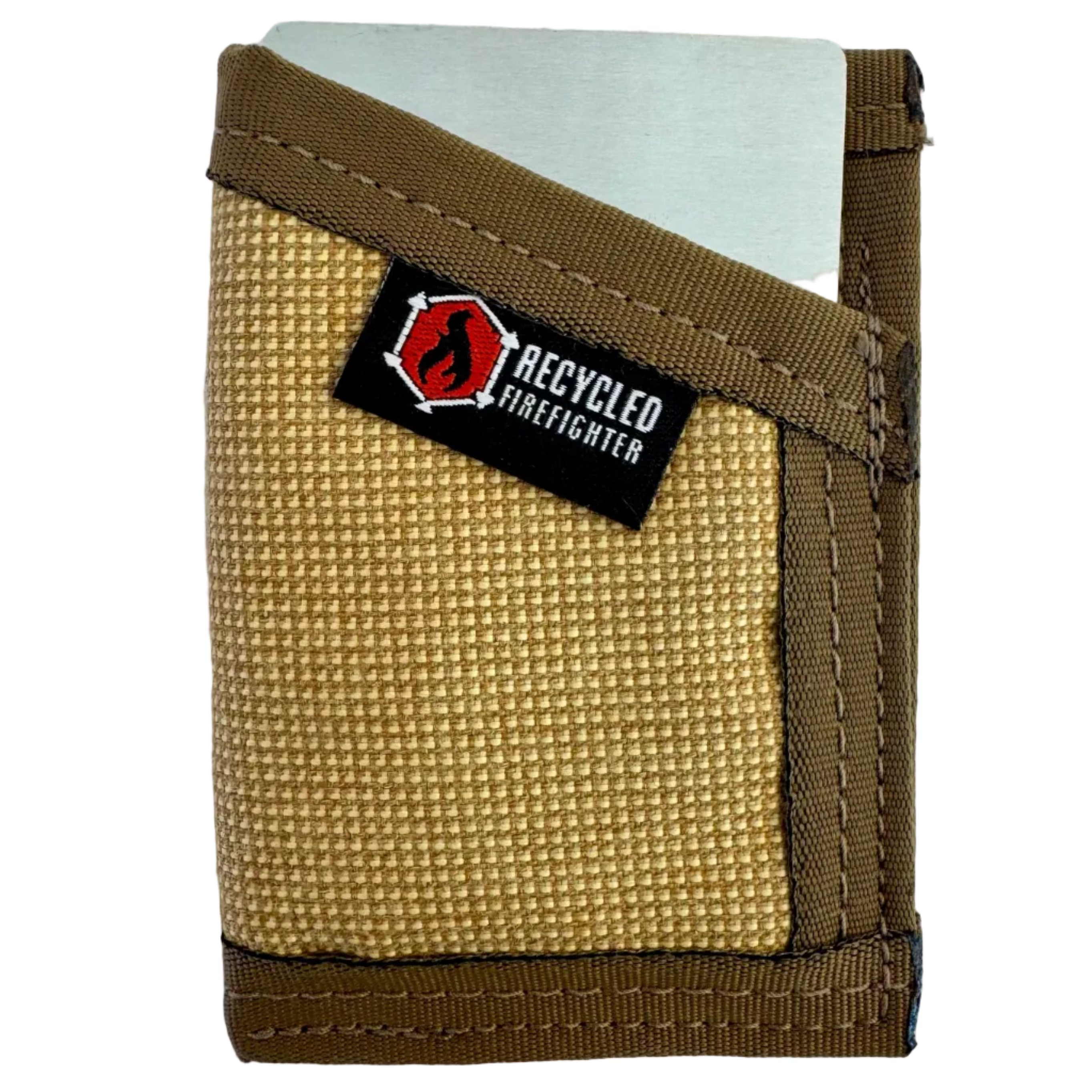 Minimalist Bunker Gear Front Pocket Wallet - Tan, Black, Red