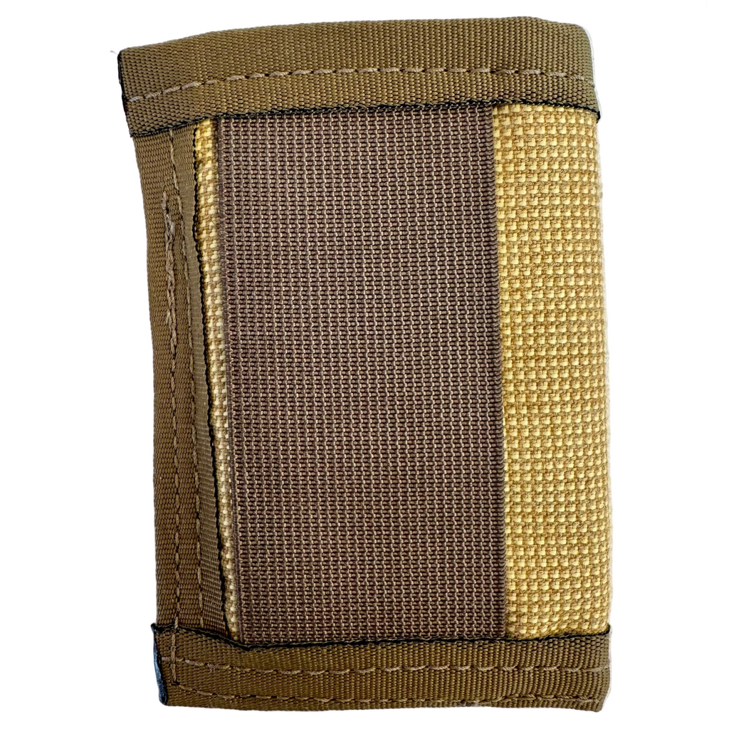 Minimalist Bunker Gear Front Pocket Wallet - Tan, Black, Red