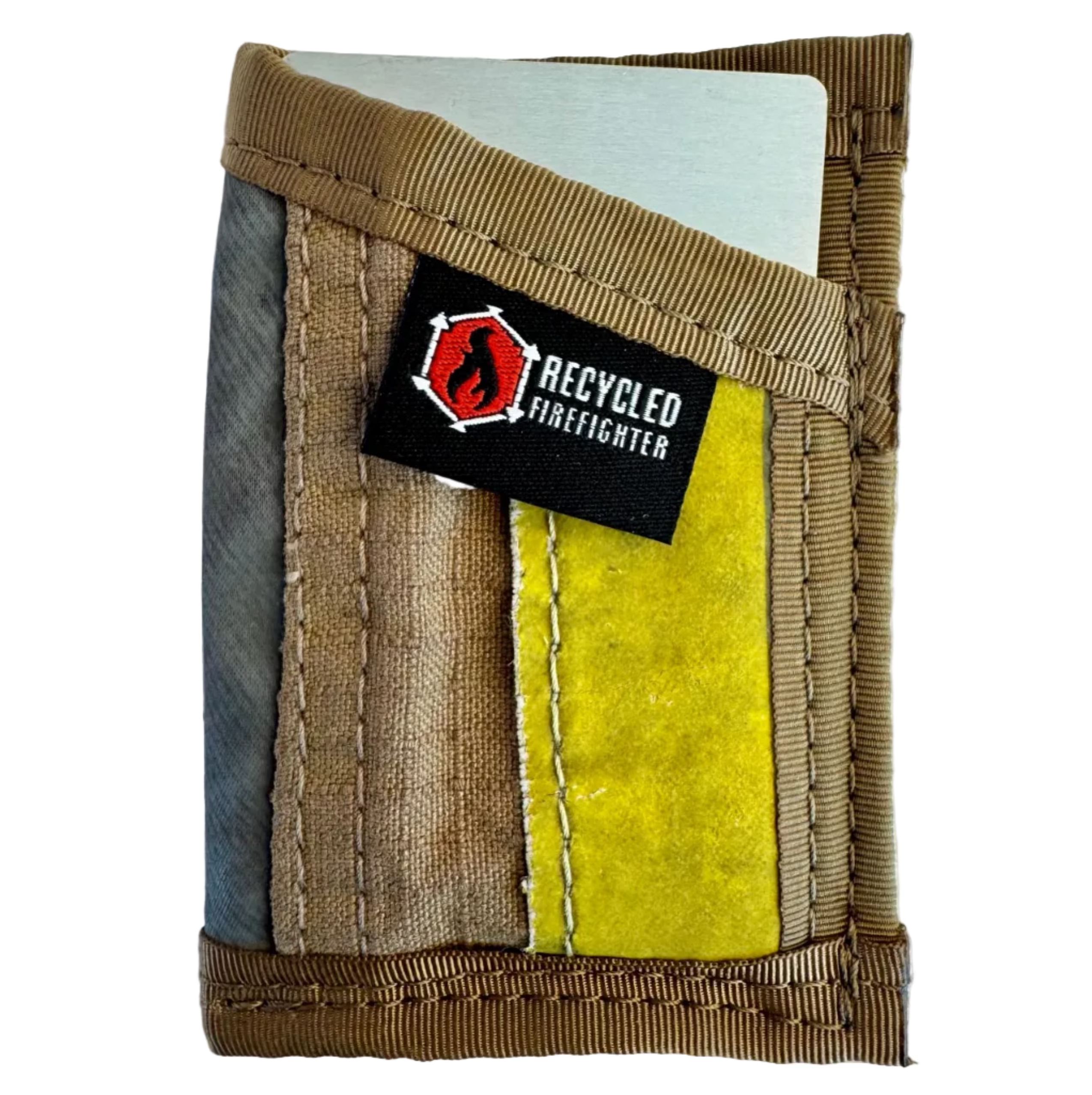 Minimalist Bunker Gear Front Pocket Wallet - Tan, Black, Red