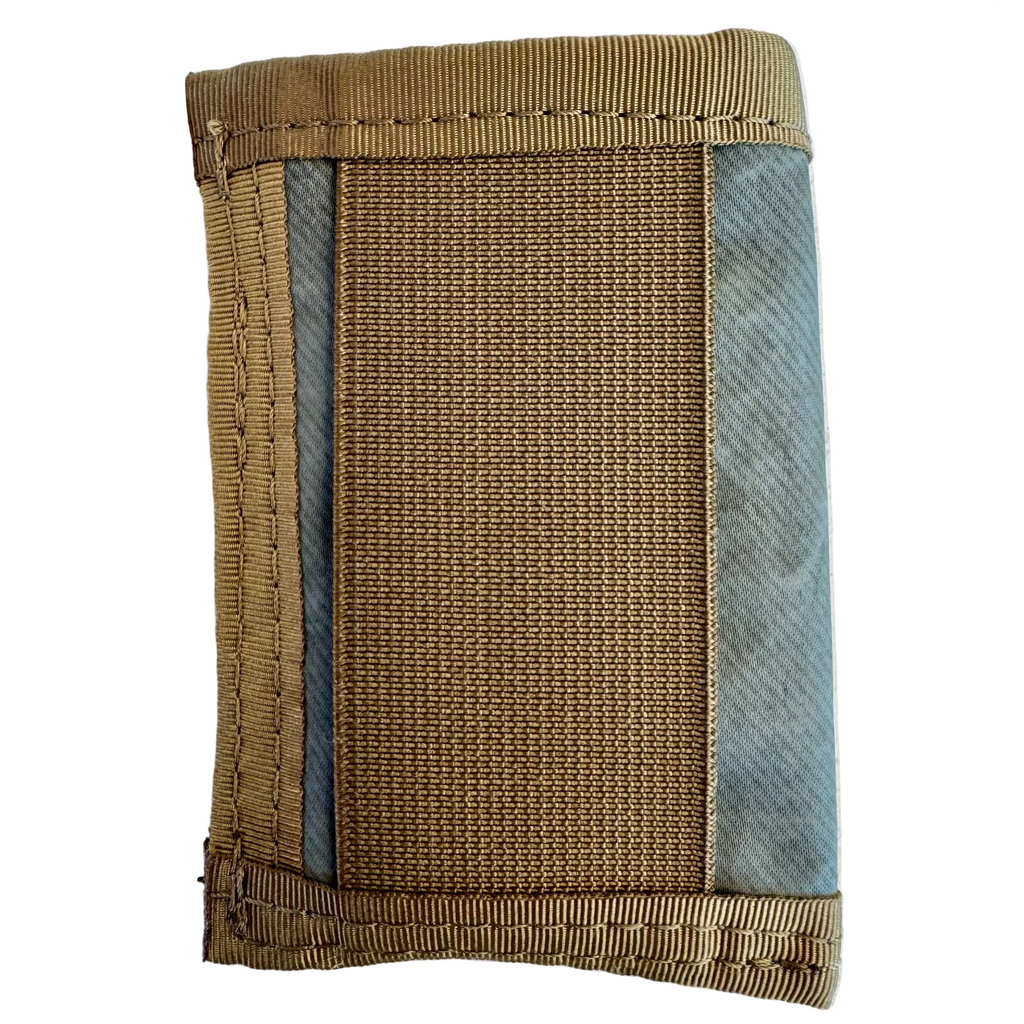 Minimalist Bunker Gear Front Pocket Wallet - Tan, Black, Red