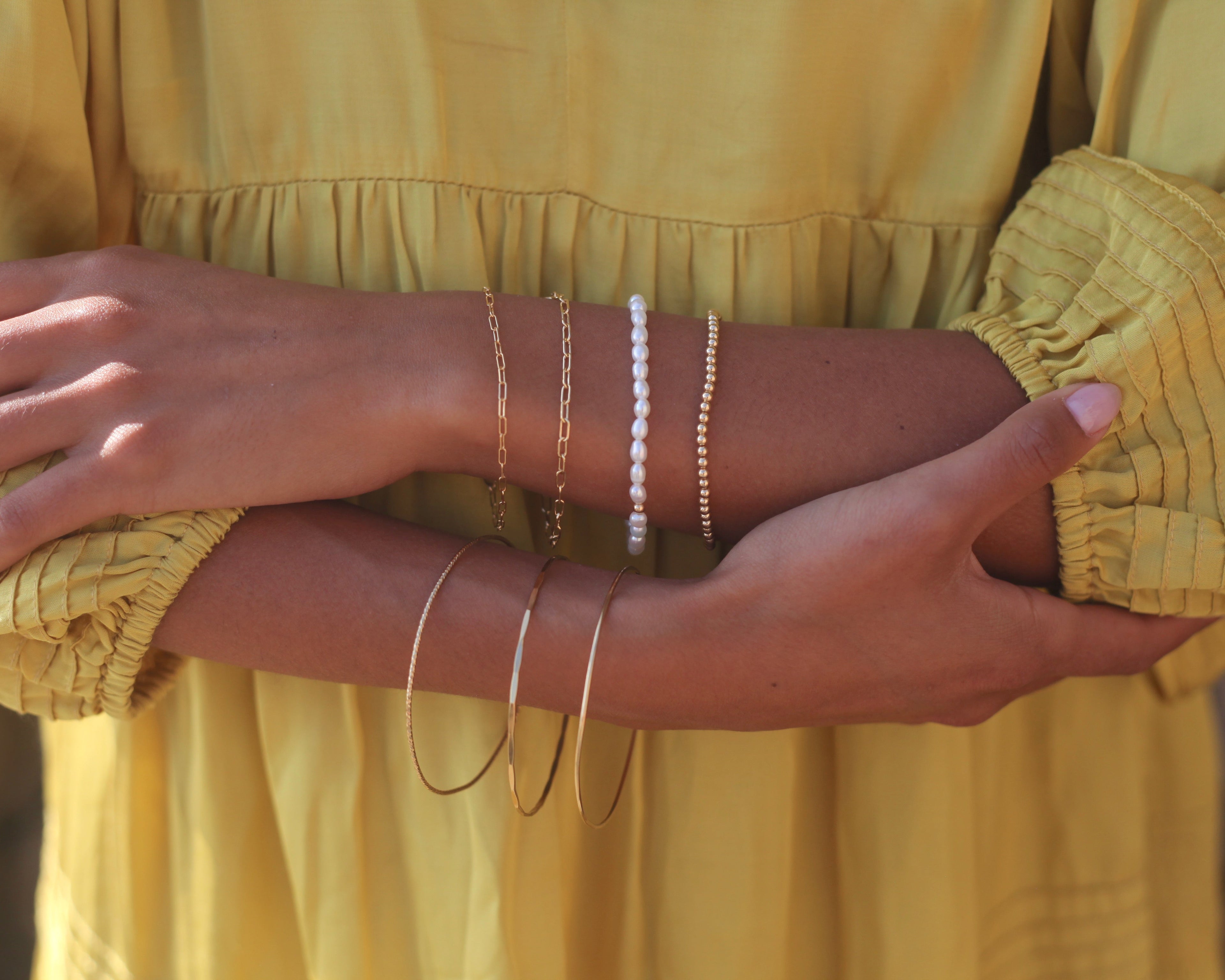 Gold Bead Bracelet