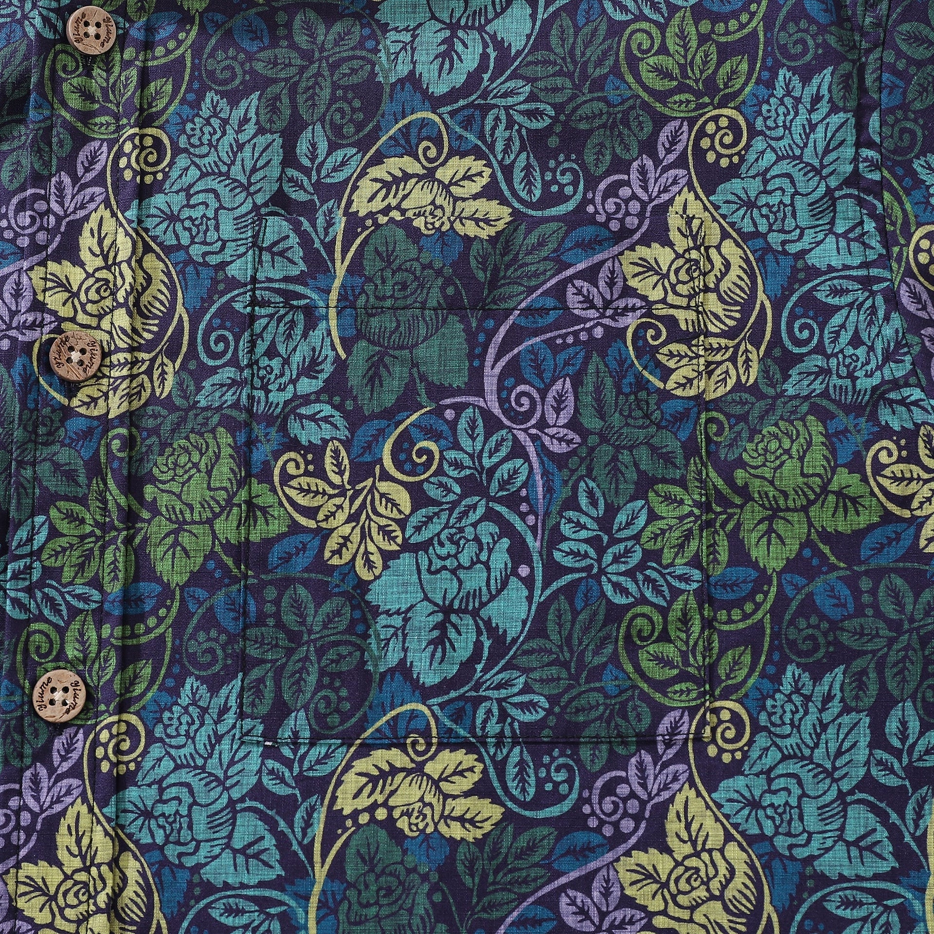 Men's Victorian Moody Roses Floral Print Cotton Hawaiian Shirt