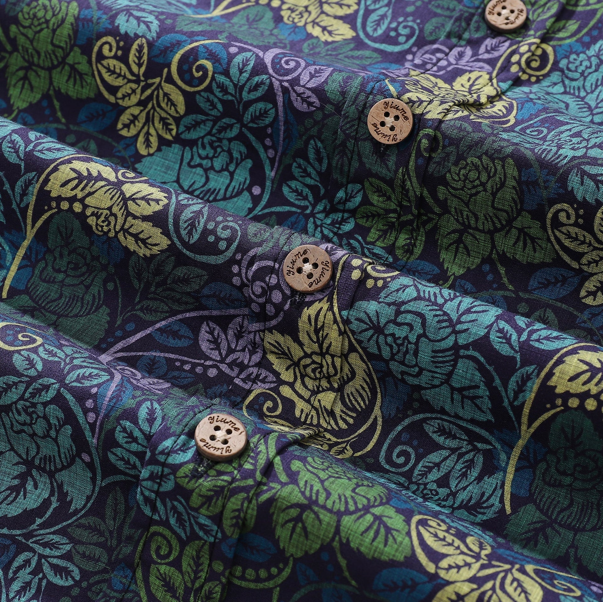 Men's Victorian Moody Roses Floral Print Cotton Hawaiian Shirt