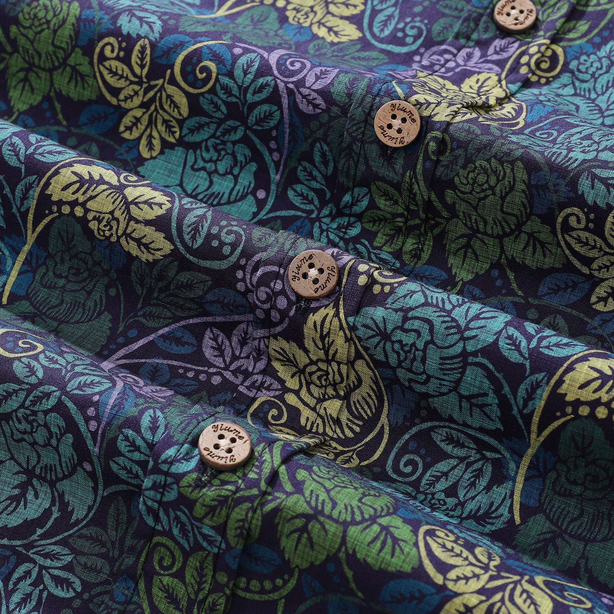 Men's Victorian Moody Roses Floral Print Cotton Hawaiian Shirt