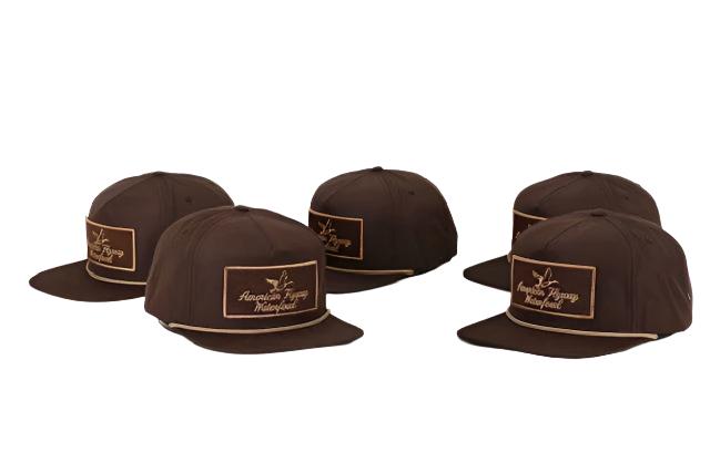Youth Vintage Style Brown Rope Hat with Classic Patch