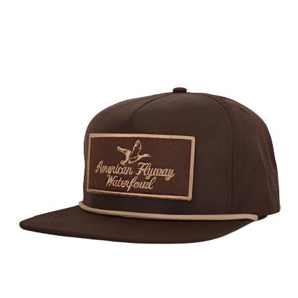 Youth Vintage Style Brown Rope Hat with Classic Patch