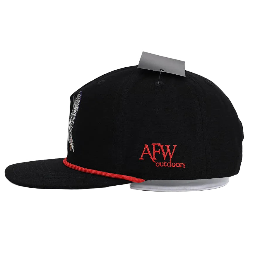 Flying Wood Duck Black RipStop Hat