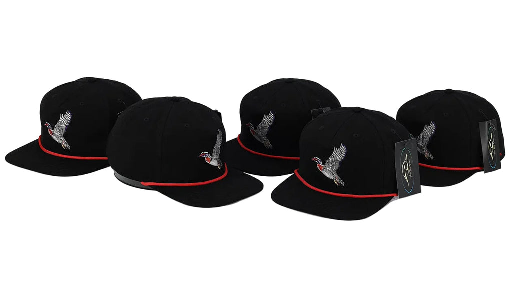 Flying Wood Duck Black RipStop Hat
