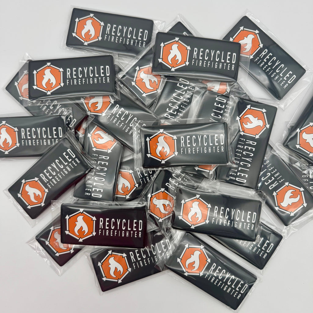 Tactical Rubber Velcro Patch - 4x2 Inch Flame Logo Accessory