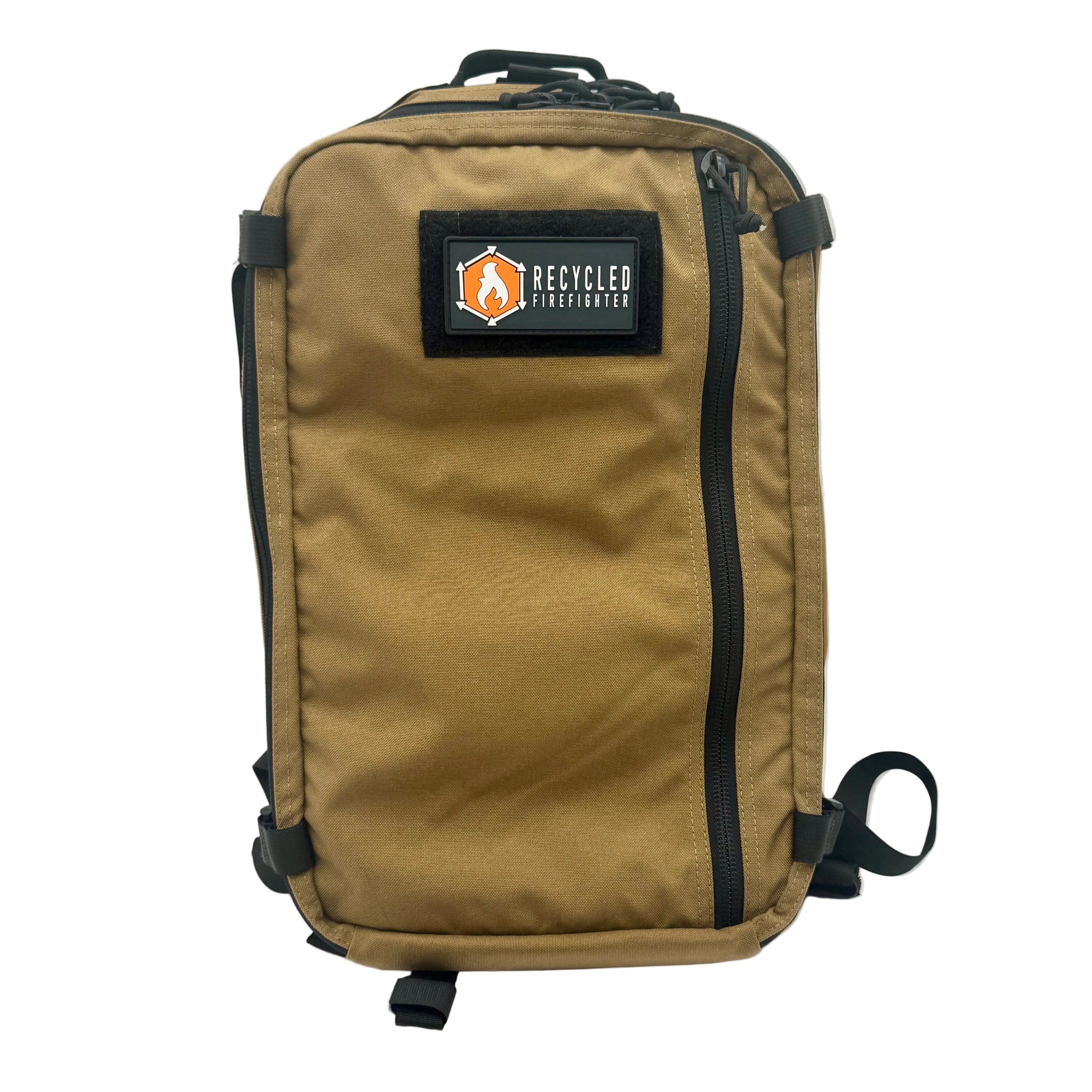 Tactical Rubber Velcro Patch - 4x2 Inch Flame Logo Accessory