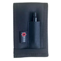 Tactical leather notebook cover in black, tan, and multi, suitable for all-weather professional use.