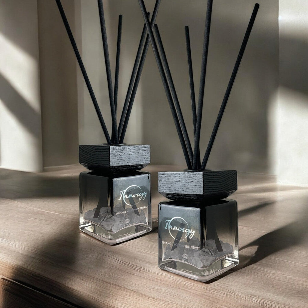 Pisces Zodiac Crystal-Enhanced Reed Oil Diffuser, Cactus Flower & Jade Scent, 100ml