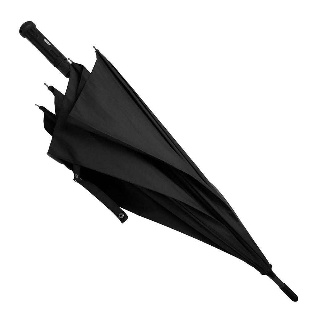UZI Fiberglass Tactical Self Defense Umbrella Windproof Carbide Tip Self Survival Large Light Strong Unbreakable Portable Travel Wind Resistant Umbrella for Combat Rain Snow Men & Women