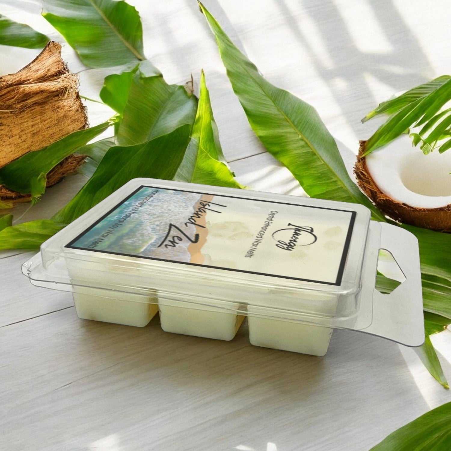 Island Zen Crystal-Enhanced Premium Coconut-Soy Wax Melts