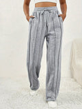 Women's High Waist Wide Leg Trousers with Side Pockets - Image 18