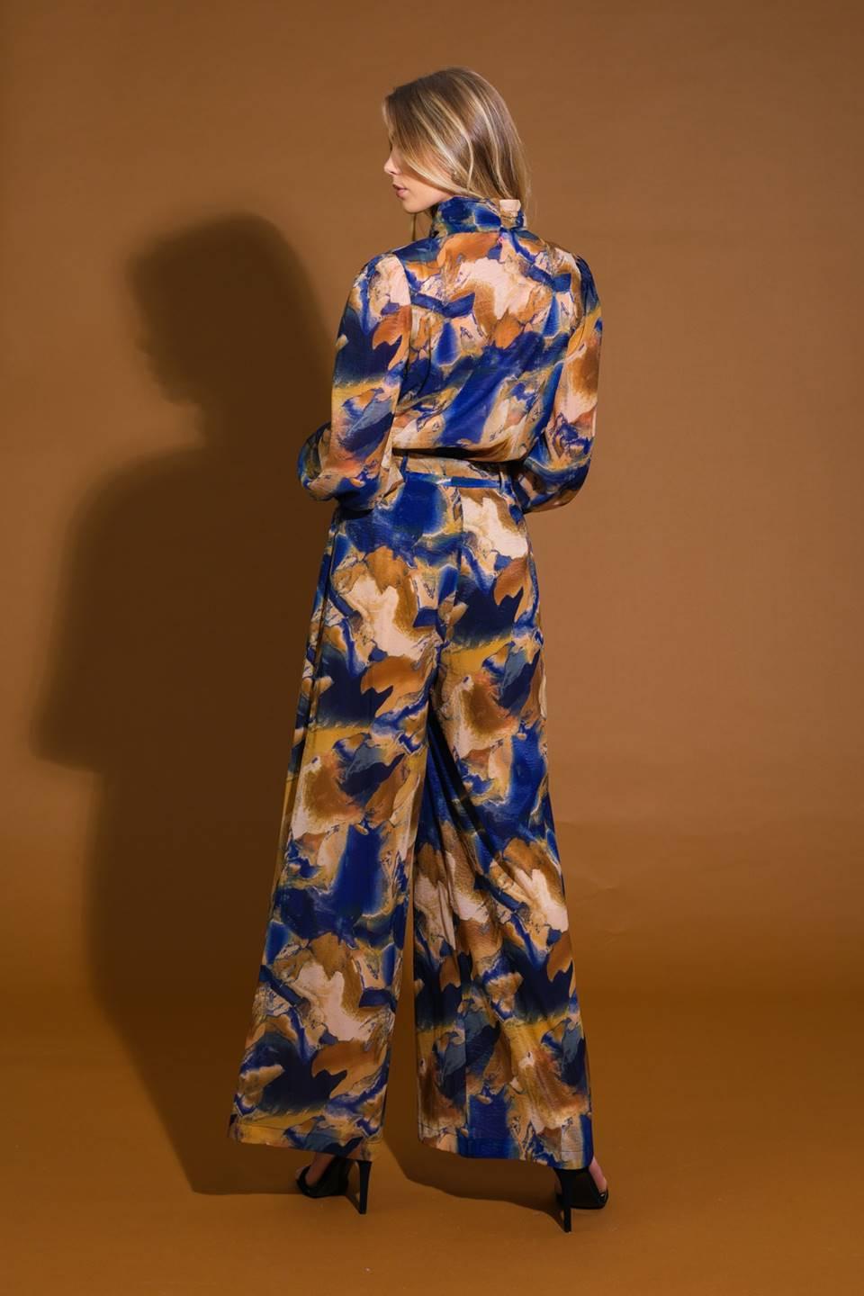 Always Celebrating Printed Woven Tie-Front Blouse - Image 7