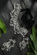 Oxidised silver-plated choker necklace with Ganesha motif for women
