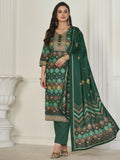Women's Multicolor Pashmina Geometric Digital Print Kurta Set