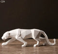 Nordic Style Furniture Decor - Origami Resin Leopard