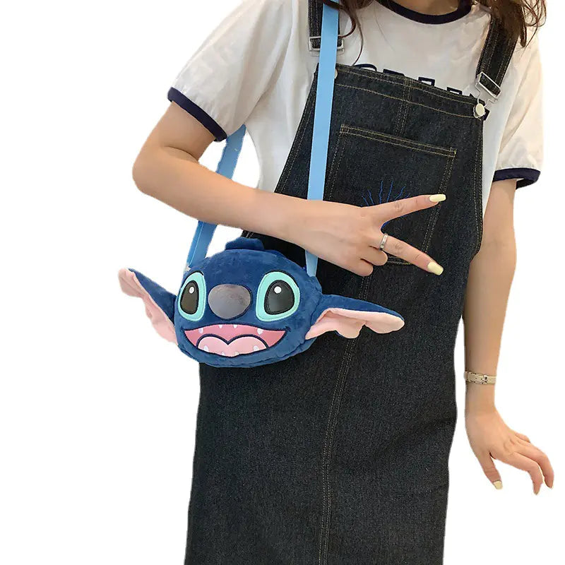Stitch Plush Shoulder Bag - Korean Style Crossbody Bag