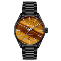 Icon Automatic Tigers Eye Stealth watch with a dark, sophisticated finish and automatic movement.