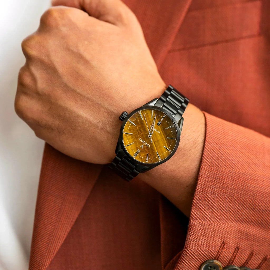 Icon Automatic Watch - Tigers Eye Stealth Self-Winding