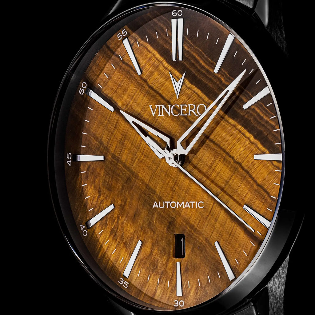 Icon Automatic Watch - Tigers Eye Stealth Self-Winding