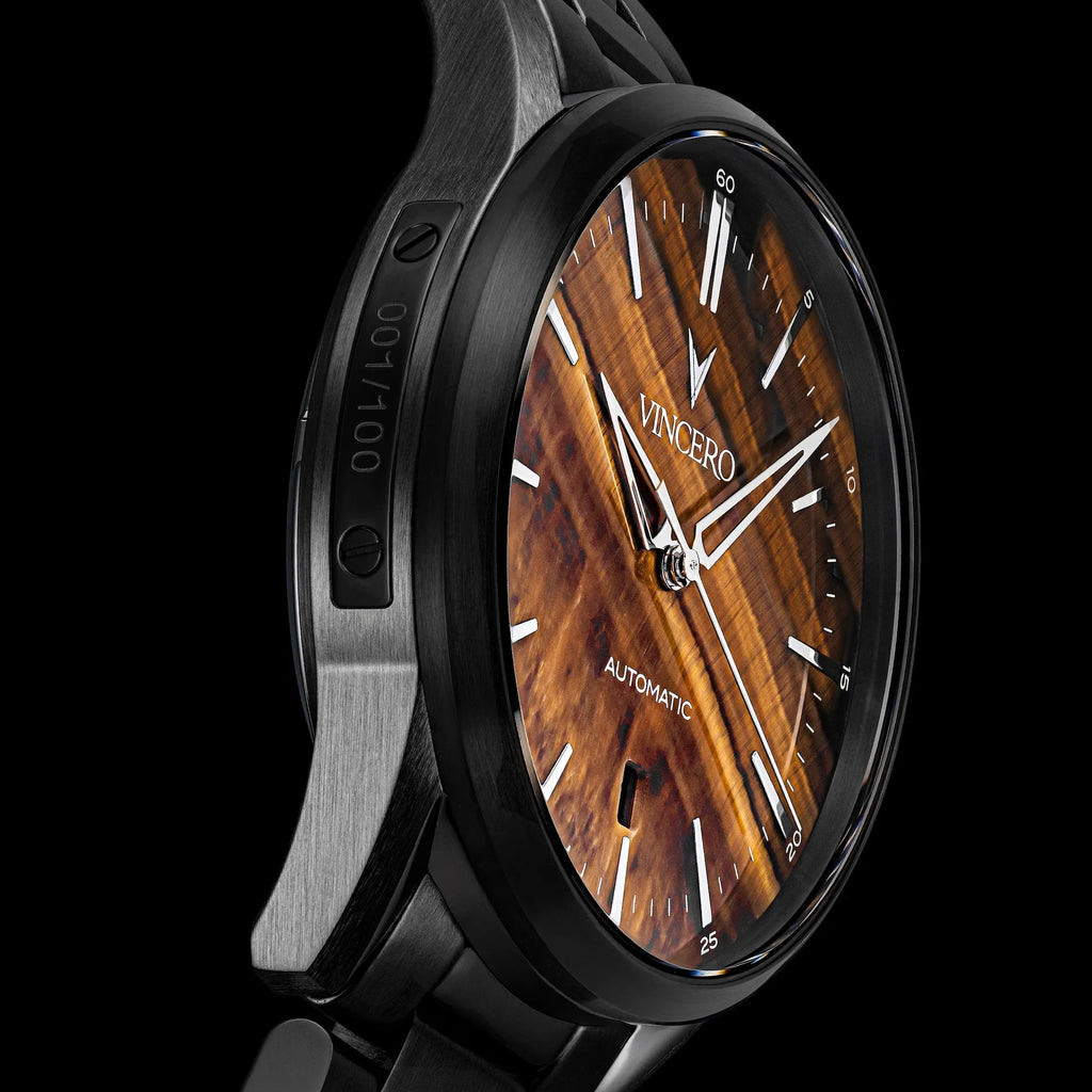 Icon Automatic Watch - Tigers Eye Stealth Self-Winding