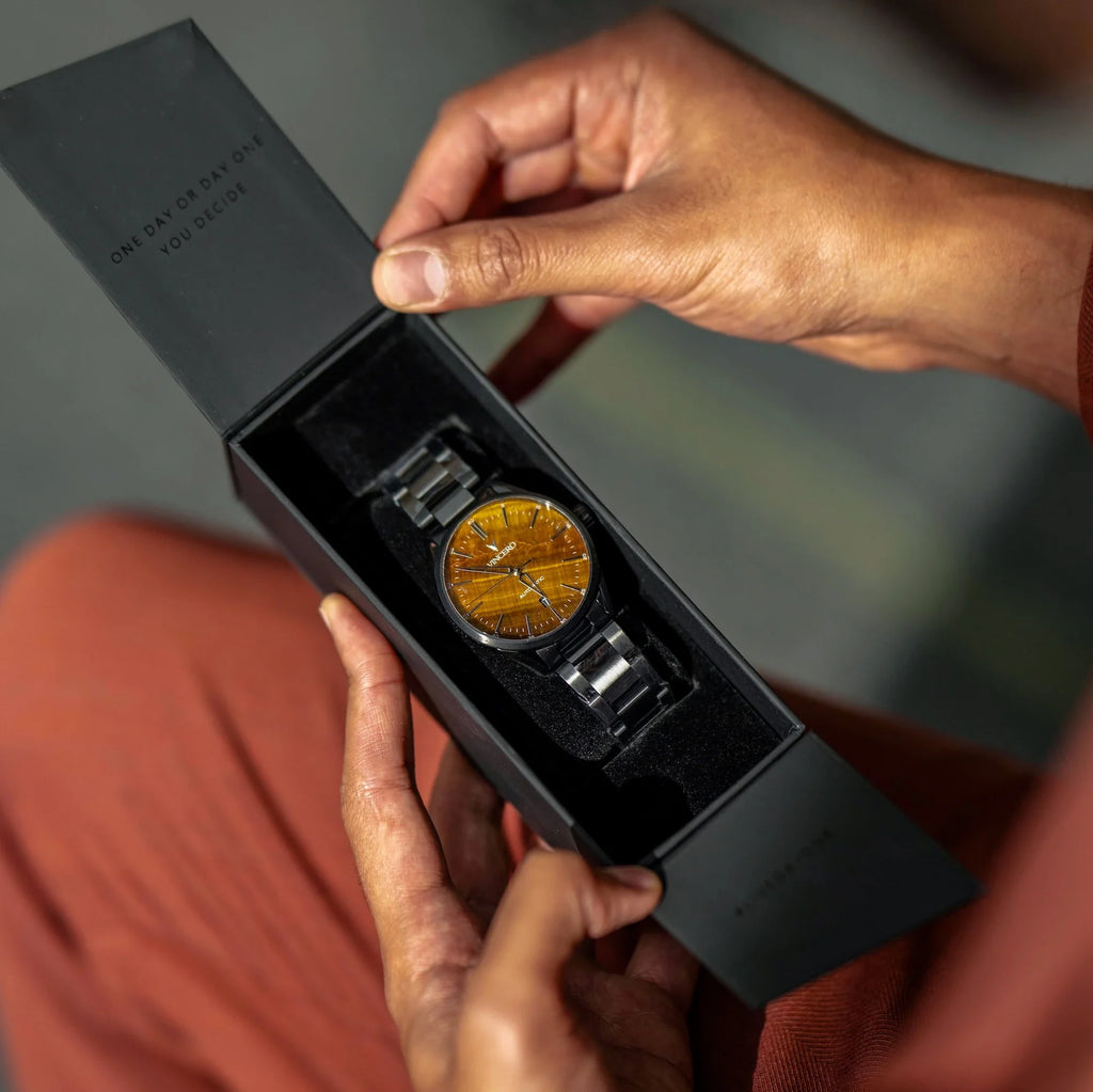 Icon Automatic Watch - Tigers Eye Stealth Self-Winding