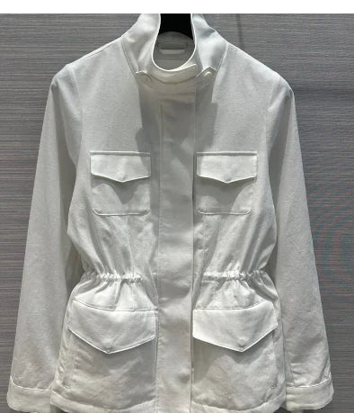 Fashionable Women's Drawstring Waist Jacket 2020 Fall/Winter