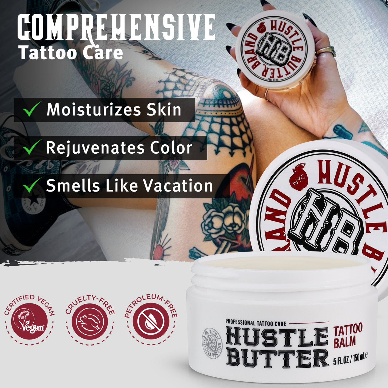 Deluxe Tattoo Balm for Healing and Aftercare - Petroleum-Free