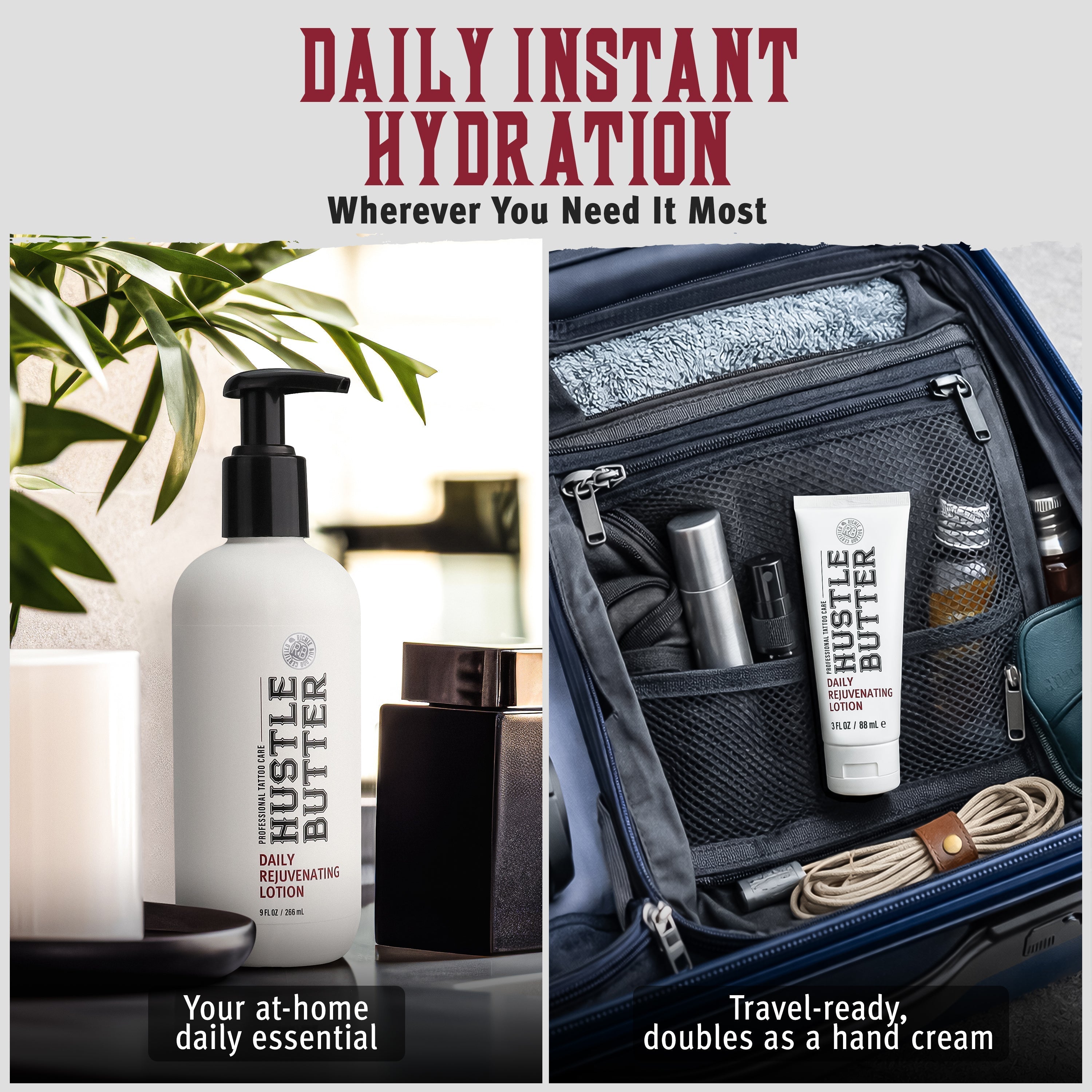 HUSTLE BUTTER DAILY REJUVENATING LOTION (2 SIZES)