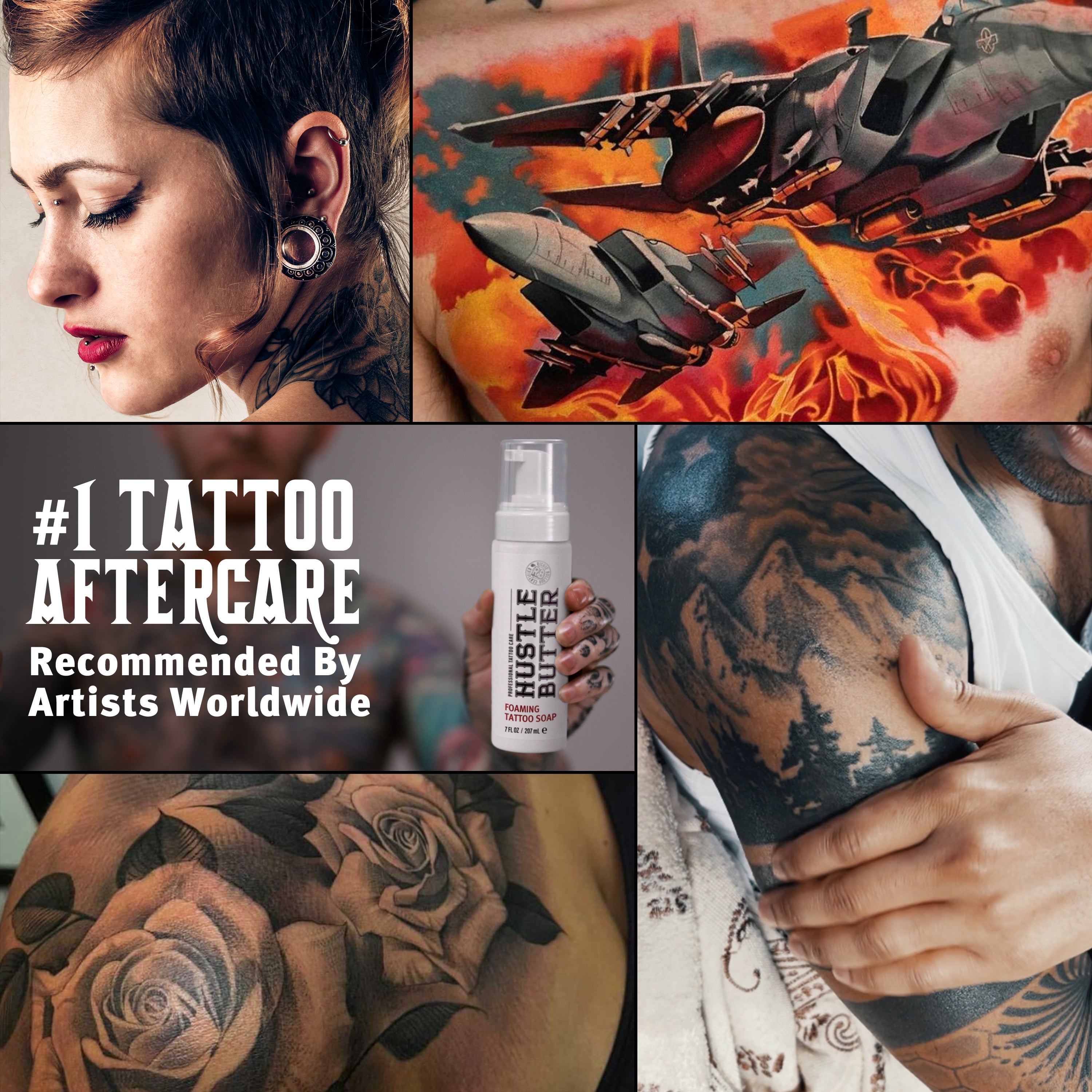 Foaming Tattoo Soap - Gentle Cleansing Wash for Tattoos