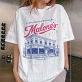 Malone's Burgers Graphic Tee | Hockey Romance Book Shirt