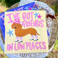 I've Got Friends in Low Places Dachshund Graphic Tee | Western Wiener Dog Shirt | Country Music Inspired Tee