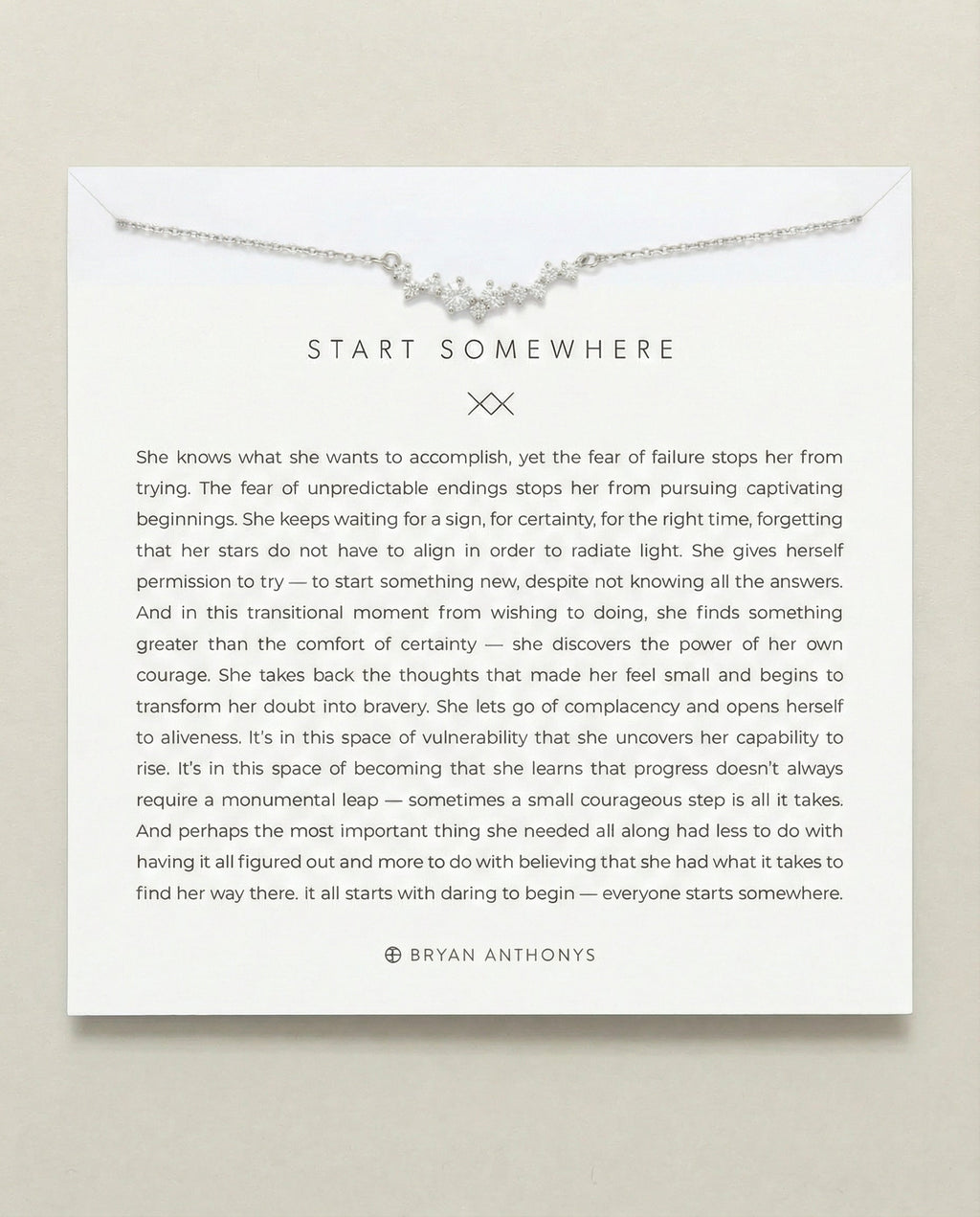 Start Somewhere Necklace