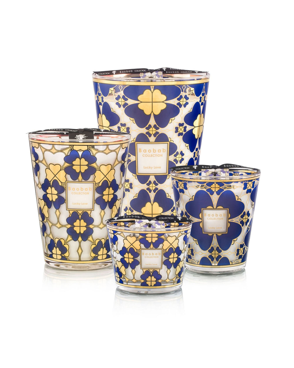 Lucky Love Max 16 Scented Candle with 24-Carat Gold Print
