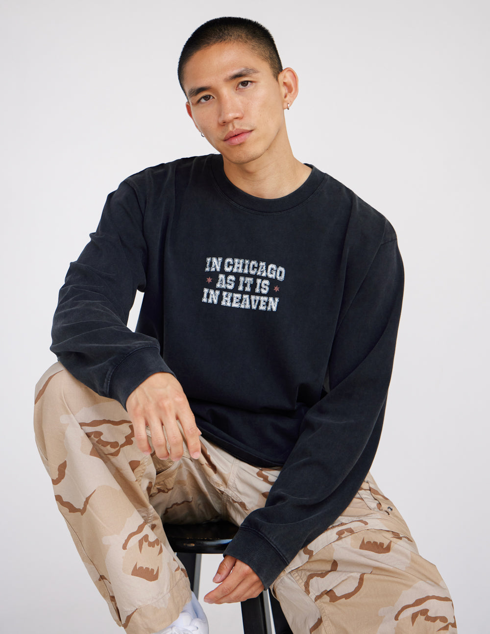 In Chicago as It Is in Heaven Long Sleeve Heavyweight Tee