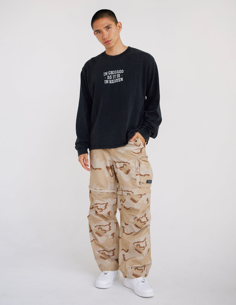 In Chicago as It Is in Heaven Long Sleeve Heavyweight Tee