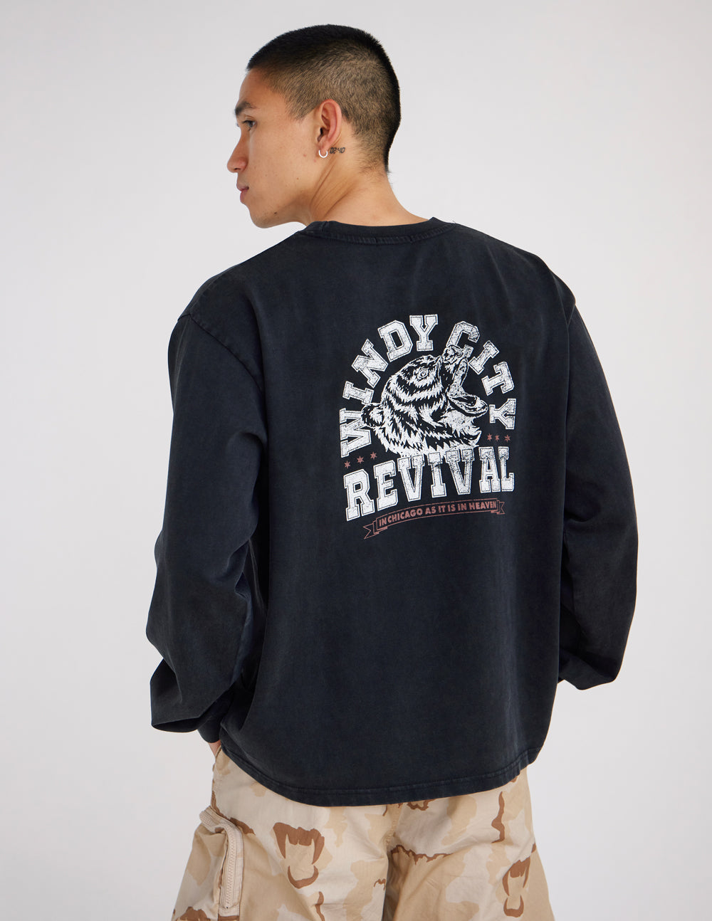 In Chicago as It Is in Heaven Long Sleeve Heavyweight Tee